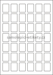Etikety PRINT 25x33 mm (100xA4) - krémový strukturovaný papír