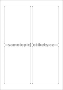 Etikety PRINT 89x127 mm (100xA4) - krémový strukturovaný papír