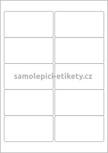 Etikety PRINT 96x50,8 mm (100xA4) - krémový strukturovaný papír