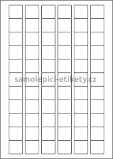 Etikety PRINT 25,4x25,4 mm (100xA4) - bílý strukturovaný papír
