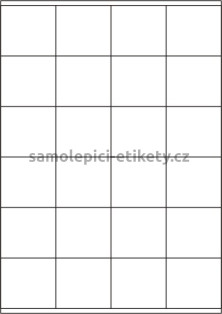 Etikety PRINT 52,5x48 mm (100xA4) - bílý strukturovaný papír