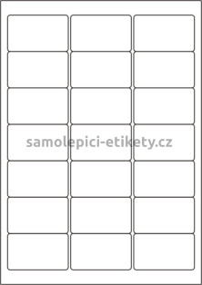 Etikety PRINT 63,5x38,1 mm (1000xA4) - bílý strukturovaný papír