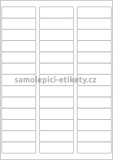 Etikety PRINT 64x21 mm (1000xA4) - bílý strukturovaný papír