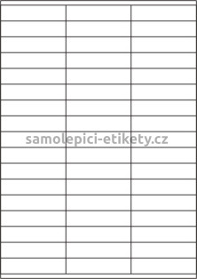 Etikety PRINT 70x16,9 mm (100xA4) - bílý strukturovaný papír
