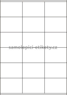 Etikety PRINT 70x48 mm (1000xA4) - bílý strukturovaný papír