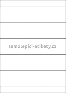 Etikety PRINT 70x50,8 mm (1000xA4) - bílý strukturovaný papír