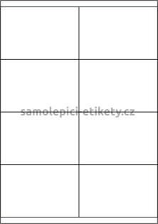 Etikety PRINT 105x70 mm (1000xA4) - bílý strukturovaný papír