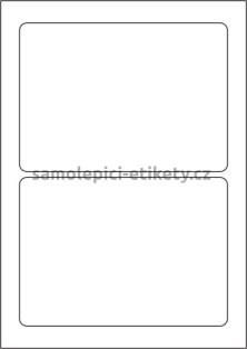 Etikety PRINT 178x127 mm (100xA4) - bílý strukturovaný papír