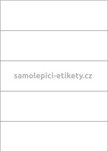 Etikety PRINT 210x59,4 mm (100xA4) - bílý strukturovaný papír