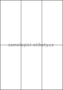 Etikety PRINT 70x148,5 mm (100xA4) - bílý metalický papír