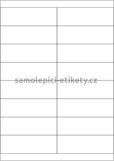 Etikety PRINT 105x33,8 mm (100xA4) - bílý metalický papír