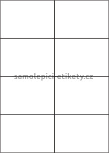 Etikety PRINT 105x74,2 mm (100xA4) - bílý metalický papír