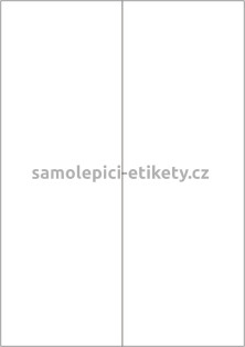 Etikety PRINT 105x297 mm (1000xA4) - bílý metalický papír