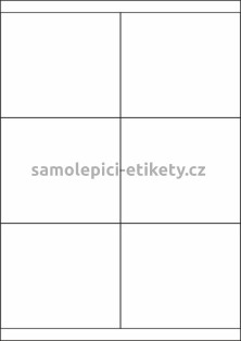 Etikety PRINT 105x92 mm (1000xA4) - bílý metalický papír