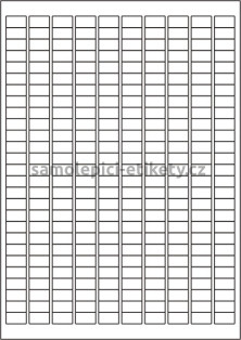 Etikety PRINT 17,8x10 mm (100xA4) - hnědý proužkovaný papír