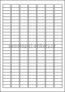 Etikety PRINT 25,4x10 mm (100xA4) - hnědý proužkovaný papír