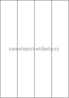 Etikety PRINT 52,5x297 mm (100xA4) - hnědý proužkovaný papír