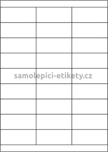 Etikety PRINT 70x30 mm (100xA4) - hnědý proužkovaný papír