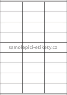 Etikety PRINT 70x32 mm (100xA4) - hnědý proužkovaný papír