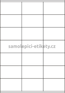 Etikety PRINT 70x41 mm (100xA4) - hnědý proužkovaný papír