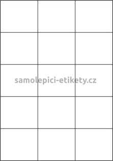 Etikety PRINT 70x59,4 mm (100xA4) - hnědý proužkovaný papír