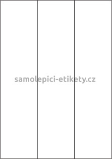 Etikety PRINT 70x297 mm (1000xA4) - hnědý proužkovaný papír