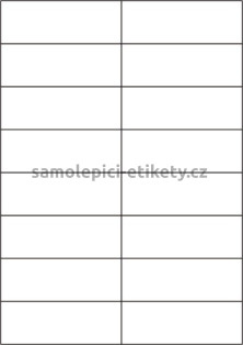 Etikety PRINT 105x37 mm (100xA4) - hnědý proužkovaný papír