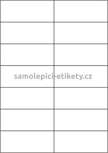 Etikety PRINT 105x42,4 mm (100xA4) - hnědý proužkovaný papír