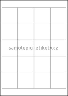 Etikety PRINT 50x50 mm (100xA4) - hnědý proužkovaný papír