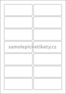 Etikety PRINT 90x36 mm (1000xA4) - hnědý proužkovaný papír