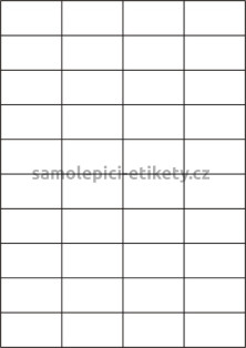Etikety PRINT 52,5x29,7 mm (1000xA4) - průsvitný papír