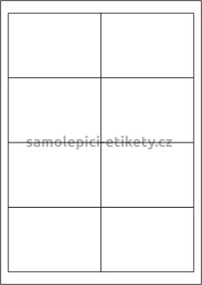 Etikety PRINT 97x67,7 mm (100xA4) - průsvitný papír