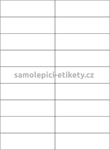 Etikety PRINT 105x32 mm (100xA4) - průsvitný papír