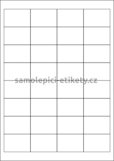 Etikety PRINT 49x33 mm (100xA4) - průsvitný papír