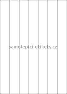 Etikety PRINT 30x297 mm bílé lesklé pro inkoustový tisk (50xA4)
