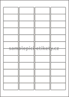Etikety PRINT 45,7x21,2 mm bílé lesklé pro inkoustový tisk (50xA4)