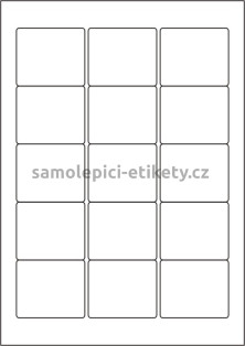 Etikety PRINT 59x50 mm bílé lesklé pro inkoustový tisk (50xA4)