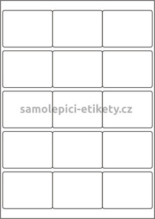 Etikety PRINT 68x50 mm bílé lesklé pro inkoustový tisk (50xA4)