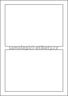 Etikety PRINT 180x130 mm bílé lesklé pro inkoustový tisk (50xA4)