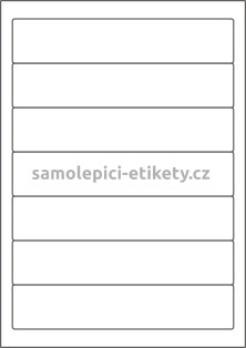 Etikety PRINT 190x38 mm bílé lesklé pro inkoustový tisk (1000xA4)
