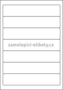 Etikety PRINT 192x38 mm bílé lesklé pro inkoustový tisk (50xA4)