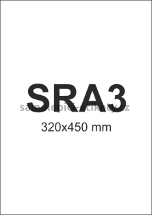 Etikety PRINT 320x450 mm (100xSRA3) - bílý jemně strukturovaný papír