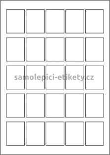 Etikety PRINT 35x45 mm (100xA4) - bílý jemně strukturovaný papír