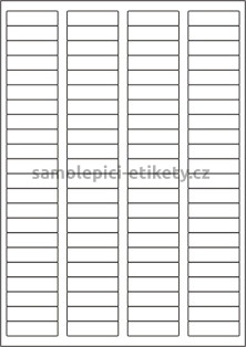 Etikety PRINT 44x12,7 mm (100xA4) - bílý jemně strukturovaný papír
