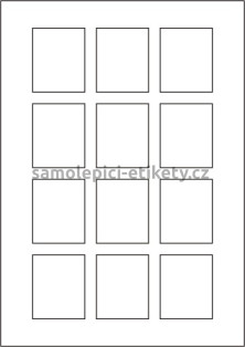 Etikety PRINT 45x55 mm (1000xA4) - bílý jemně strukturovaný papír