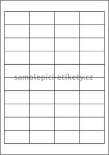 Etikety PRINT 48,5x25,4 mm (100xA4), 40 etiket na archu - bílý jemně strukturovaný papír