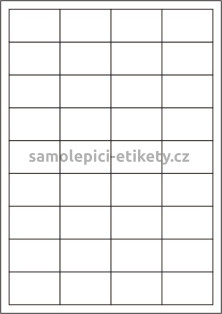 Etikety PRINT 48,5x31,2 mm (100xA4) - bílý jemně strukturovaný papír