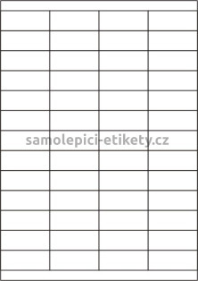 Etikety PRINT 52,5x21,2 mm (100xA4), 52 etiket na archu - bílý jemně strukturovaný papír