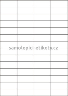 Etikety PRINT 52,5x21,2 mm (100xA4), 56 etiket na archu - bílý jemně strukturovaný papír