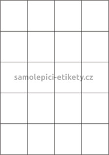 Etikety PRINT 52,5x59,4 mm (1000xA4) - bílý jemně strukturovaný papír